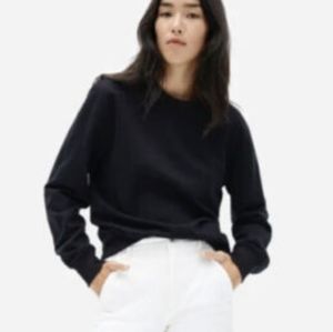 Everlane | Black Cotton Crewneck Sweater - Size S